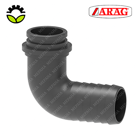 Фитинг угловой 90° D13 под накидную гайку 3/4″ 116313